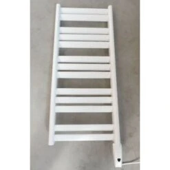 Sèche-serviette Mixte Elec/Eau-chaude 400W + 393W H.912mm L.400mm Blanc Droit Avec Thermostat IR NOVELLA Bains FINIMETAL N442ME