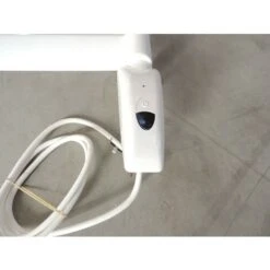 Sèche-serviette Mixte Elec/Eau-chaude 400W + 393W H.912mm L.400mm Blanc Droit Avec Thermostat IR NOVELLA Bains FINIMETAL N442ME -Atlantic Magasin 40402567 4