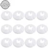 12 Pcs Cache Tuyau, Cache Tuyau Plomberie Collier Radiateur, Manchon Radiateur Pour Tuyau Rosace Ronde Blanche Diamètre De 15 Mm (Blanc),Convient Pour: Conduites D'eau, Conduites De Chauffage, Robinet