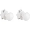 2 Patères Sphère Blanches Pour Radiateur Sèche Serviette Tubes Ronds