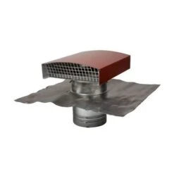 Sortie De Toit Métallique CTM Anjos A 65 B 248 C 300 Ø Sortie 150 Mm Coloris Tuile