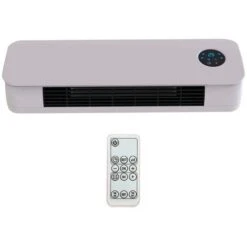 Chauffage Céramique Mural 2000W Kekai Split Dual Ultraslim 59x14x22 Cm Avec Télécommande Incluse