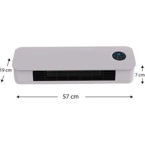 Chauffage Céramique Mural 2000W Kekai Split Dual Ultraslim 59x14x22 Cm Avec Télécommande Incluse 4 Chauffage Céramique Mural 2000W Kekai Split Dual Ultraslim 59x14x22 Cm Avec Télécommande Incluse – Image 4