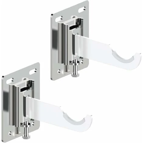 Paire De Fixations Pour Radiateur Tubulaire à Réglage Vertical - Idéal Pour Murs En Plaques De Plâtre Et Mur Standard - Pour 2 Colonnes 1 Paire De Fixations Pour Radiateur Tubulaire à Réglage Vertical - Idéal Pour Murs En Plaques De Plâtre Et Mur Standard - Pour 2 Colonnes