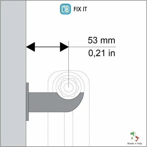Paire De Fixations Pour Radiateur Tubulaire à Réglage Vertical - Idéal Pour Murs En Plaques De Plâtre Et Mur Standard - Pour 2 Colonnes 5 Paire De Fixations Pour Radiateur Tubulaire à Réglage Vertical - Idéal Pour Murs En Plaques De Plâtre Et Mur Standard - Pour 2 Colonnes – Image 5