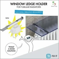 Paire De Crochets Pour Radiateur - Supports à Fixer Au Radiateur - S'adapte Aux Radiateurs Tubulaires Avec Des Collecteurs De 45 Mm à 60 Mm De Diamètre -Atlantic Magasin 42700121 3