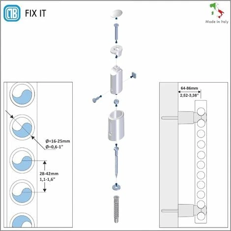3 Supports En ABS Prêts à Installer Pour Radiateurs Sèche-serviettes - Diamètre Des Tuyaux De Ø 15 à 28 Mm,distance Entre Les Tuyaux De 11 à 22 Mm - Capacité 90 Kg - Blanc 2 3 Supports En ABS Prêts à Installer Pour Radiateurs Sèche-serviettes - Diamètre Des Tuyaux De Ø 15 à 28 Mm,distance Entre Les Tuyaux De 11 à 22 Mm - Capacité 90 Kg - Blanc – Image 2