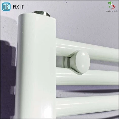 3 Supports En ABS Prêts à Installer Pour Radiateurs Sèche-serviettes - Diamètre Des Tuyaux De Ø 15 à 28 Mm,distance Entre Les Tuyaux De 11 à 22 Mm - Capacité 90 Kg - Blanc 3 3 Supports En ABS Prêts à Installer Pour Radiateurs Sèche-serviettes - Diamètre Des Tuyaux De Ø 15 à 28 Mm,distance Entre Les Tuyaux De 11 à 22 Mm - Capacité 90 Kg - Blanc – Image 3