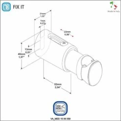 3 Supports En ABS Prêts à Installer Pour Radiateurs Sèche-serviettes - Diamètre Des Tuyaux De Ø16 à 30 Mm, Distance Entre Les Tuyaux De 20 à 30 Mm - Capacité 90 Kg - Blanc -Atlantic Magasin 42700139 4