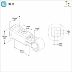 Supports Avec Pince Pour Radiateurs Sèche-serviettes - Tuyaux Ø22 Mm - Capacité 75 Kg - Transparent -Atlantic Magasin 42700140 5