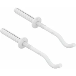 Paire De Fixations Murales Pour Radiateurs Tubulaires à Plusieurs Colonnes, Crochets à Percussion Pour Radiateurs à Colonnes - Capacité Maximale 80 Kg Par Fixation