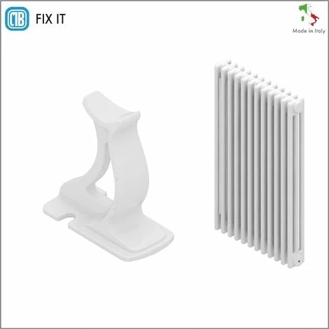 Pied Universel En Fonte Pour Radiateurs à Colonne Tubulaire - Capacité Maximale 200 Kg - Couleur Blanche - 1 Pièce. 3 Pied Universel En Fonte Pour Radiateurs à Colonne Tubulaire - Capacité Maximale 200 Kg - Couleur Blanche - 1 Pièce. – Image 3