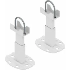 Paire De Fixations Au Sol Pour Radiateur Aluminium - Pied Avec Système Anti-dégagement Pour Radiateur Aluminium - Capacité Maximale 200 Kg Par Fixation