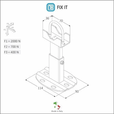 Paire De Fixations Au Sol Pour Radiateur Aluminium - Pied Avec Système Anti-dégagement Pour Radiateur Aluminium - Capacité Maximale 200 Kg Par Fixation 2 Paire De Fixations Au Sol Pour Radiateur Aluminium - Pied Avec Système Anti-dégagement Pour Radiateur Aluminium - Capacité Maximale 200 Kg Par Fixation – Image 2