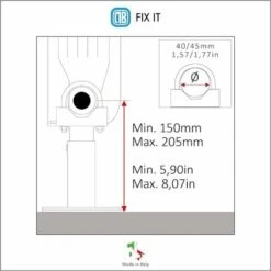 Paire De Fixations Au Sol Pour Radiateur Aluminium - Pied Avec Système Anti-dégagement Pour Radiateur Aluminium - Capacité Maximale 200 Kg Par Fixation 7 Paire De Fixations Au Sol Pour Radiateur Aluminium - Pied Avec Système Anti-dégagement Pour Radiateur Aluminium - Capacité Maximale 200 Kg Par Fixation -Atlantic Magasin 42700148 3
