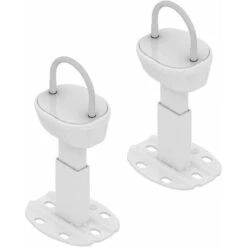 Paire De Fixations Au Sol Pour Radiateur Tubulaire - Pied Avec Système Anti-dégagement Pour Radiateur à Plusieurs Colonnes - Capacité Maximale 200 Kg Par Fixation
