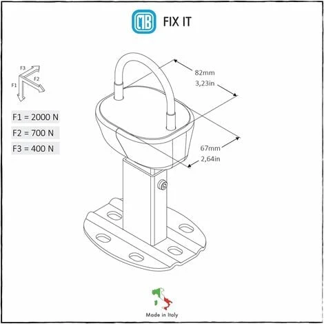 Paire De Fixations Au Sol Pour Radiateur Tubulaire - Pied Avec Système Anti-dégagement Pour Radiateur à Plusieurs Colonnes - Capacité Maximale 200 Kg Par Fixation 3 Paire De Fixations Au Sol Pour Radiateur Tubulaire - Pied Avec Système Anti-dégagement Pour Radiateur à Plusieurs Colonnes - Capacité Maximale 200 Kg Par Fixation – Image 3