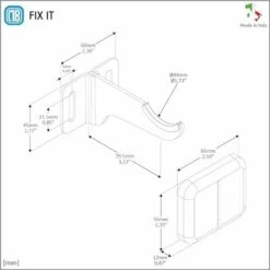 Paire De Supports Muraux Pour Radiateurs En Aluminium - Couverture ABS Blanc Et Isolateurs En Plastique - Capacité Maximale 50 Kg Par Fixation - 2 Pièces. 6 Paire De Supports Muraux Pour Radiateurs En Aluminium - Couverture ABS Blanc Et Isolateurs En Plastique - Capacité Maximale 50 Kg Par Fixation - 2 Pièces. -Atlantic Magasin 42700162 3