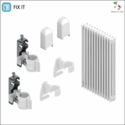 2 Supports Blanc Pour Installation Murale Avec Dispositif De Sécurité Anti-dégagement Et Espaciers Pour Radiateur à Colonne Tubulaire - Couverture ABS Blanc Et Isolateurs En Plastique - 2 Pièces 7 2 Supports Blanc Pour Installation Murale Avec Dispositif De Sécurité Anti-dégagement Et Espaciers Pour Radiateur à Colonne Tubulaire - Couverture ABS Blanc Et Isolateurs En Plastique - 2 Pièces -Atlantic Magasin 42700212 3