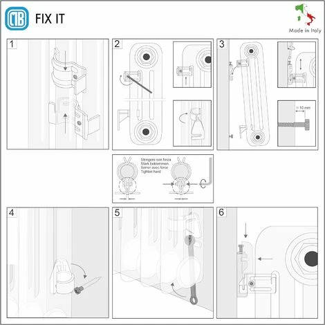 2 Supports Blanc Pour Installation Murale Avec Dispositif De Sécurité Anti-dégagement Et Espaciers Pour Radiateur à Colonne Tubulaire - Couverture ABS Blanc Et Isolateurs En Plastique - 2 Pièces 5 2 Supports Blanc Pour Installation Murale Avec Dispositif De Sécurité Anti-dégagement Et Espaciers Pour Radiateur à Colonne Tubulaire - Couverture ABS Blanc Et Isolateurs En Plastique - 2 Pièces – Image 5