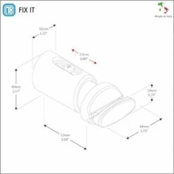 3 Supports Muraux ABS Prêts à Installer Pour Radiateurs Sèche-serviettes à Tube Plat - Section De Tube Plat Taille 10 Mm, Distance Minimale Du Tube 5 Mm - Capacité 90 Kg - Blanc - 3 Pièces. -Atlantic Magasin 42700217 5