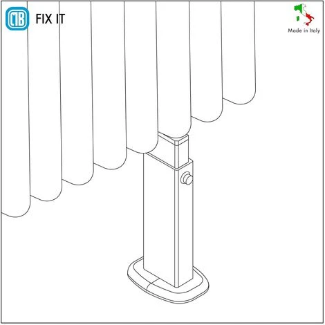 Pied De Support Pour Radiateurs Tubulaires Sur Les Murs En Plaques De Pl�tre - Capacit� Maximale 200 Kg - Couleur Blanche - 1 Pi�ce 3 Pied De Support Pour Radiateurs Tubulaires Sur Les Murs En Plaques De Pl�tre - Capacit� Maximale 200 Kg - Couleur Blanche - 1 Pi�ce – Image 3