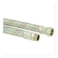 Flexible Chauffage Droit MF1''1/4 Inox Ø32mm L=500mm