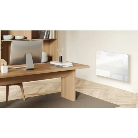 Carrera Panneau Rayonnant En Verre Blanc LCD 1000W 1 Carrera Panneau Rayonnant En Verre Blanc LCD 1000W