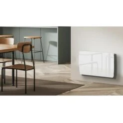 Carrera Radiateur A Inertie Ceramique Verre Blanc LCD 1000W