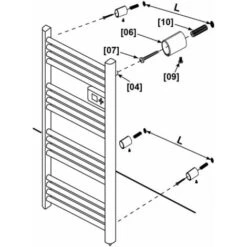 Carrera Seche-serviette LCD - 500W -Atlantic Magasin 4394950 3