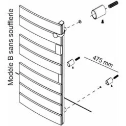 Carrera Seche-serviette - 600W - Ouverture Laterale -Atlantic Magasin 4394954 3