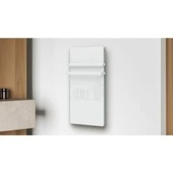 Carrera Radiateur Seche-serviette Verre LCD 1000W Blanc