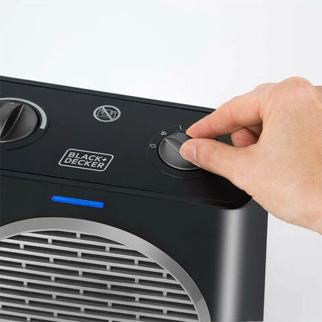 Black & Decker Black And Decker - Radiateur/ventilateur Compact 2000 W Pour Des Espaces 15 M2, Couleur Noir - BXSH2003E 2 Black & Decker Black And Decker - Radiateur/ventilateur Compact 2000 W Pour Des Espaces 15 M2, Couleur Noir - BXSH2003E – Image 2
