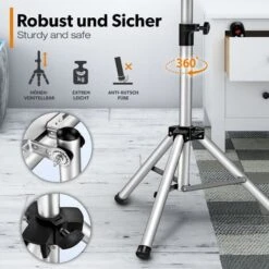 TRESKO Chauffage Extérieur Infrarouge 2500W + Télécommande Radiateur Rayonnant Électrique De Terrase 3 Niveaux De Chaleur Hauteur Réglable -Atlantic Magasin 45811339 3