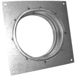 Flange Carrée En Métal Ø150mm - Conduit De Ventilation
