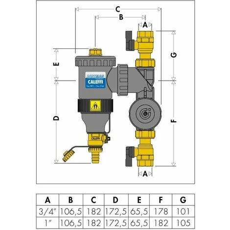 Appareil Multifonction Avec Séparateur De Boues Et Filtre Caleffi 545375-545376 3/4 2 Appareil Multifonction Avec Séparateur De Boues Et Filtre Caleffi 545375-545376 3/4 – Image 2