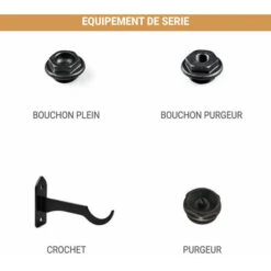 Radiateur Fonte Sur Pieds - Hauteur 710mm - Longueur 80mm - 76 Watt - Epaisseur 225mm - Contenance 2.25L - OXF710/80GR8 -Atlantic Magasin 48765818 5