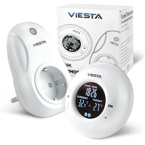 VIESTA H580-GW Chauffage Infrarouge 580W En Verre Blanc + Thermostat VIESTA TH20 2 VIESTA H580-GW Chauffage Infrarouge 580W En Verre Blanc + Thermostat VIESTA TH20 – Image 2