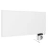 VIESTA F600 Panneau De Chauffage Infrarouge Crystal Carbon (dernière Technologie) Chauffage Mural Blanc - 600 Watts + VIESTA TH70 WIFI Thermostat
