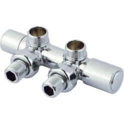 Té De Réglage Arreda Compact Pour Tubes En Cuivre, Multicouches Et Polyéthylène Entraxe 50 Mm Poletti