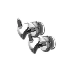 Patères En V Chromés (x2) Pour Radiateur Sèche-serviettes Tubes Plats