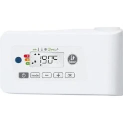 Kit Mixte électrique 750W Pour Sèche-serviettes - Boîtier Digital Blanc