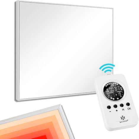 KESSER® Chauffage Infrarouge Avec Thermostat Radiateur Mural Radiator électrique IP44, 300W (de) 1 KESSER® Chauffage Infrarouge Avec Thermostat Radiateur Mural Radiator électrique IP44, 300W (de)