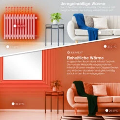 KESSER® Chauffage Infrarouge Avec Thermostat Radiateur Mural Radiator électrique IP44, 300W (de) 7 KESSER® Chauffage Infrarouge Avec Thermostat Radiateur Mural Radiator électrique IP44, 300W (de) -Atlantic Magasin 50753548 3