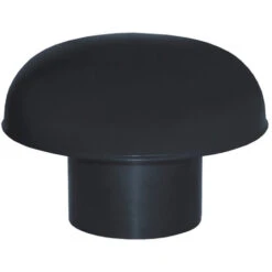 Chapeaux De Ventilation PVC Sans Moustiquaire - Ardoise - Ø100mm