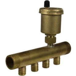 Collecteur à Glissement 3/4 Mâle-Mâle Purgeur Auto 4 Départs 16