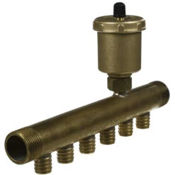 Collecteur à Glissement 3/4 Mâle-Mâle Purgeur Auto 6 Départs 16