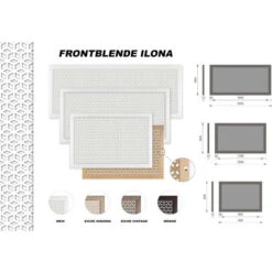 Habillage Radiateur Ilona Grille D'aération Moderne, Bois Filmé 90/120/150cm: Blanc, Panneau Frontal - 90x60cm -Atlantic Magasin 51207626 3