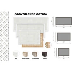 Habillage Radiateur Gotica Grille D'aération Moderne, Bois Filmé 90/120/150cm: Blanc, Panneau Frontal - 90x60cm -Atlantic Magasin 51208328 3