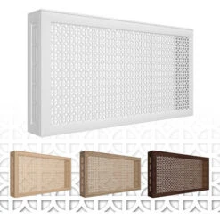 Habillage Radiateur Susanna Grille D'aération Style Maison, HDF/MDF 90/120cm: Chêne Sonoma, Panneau Frontal - 90x60cm